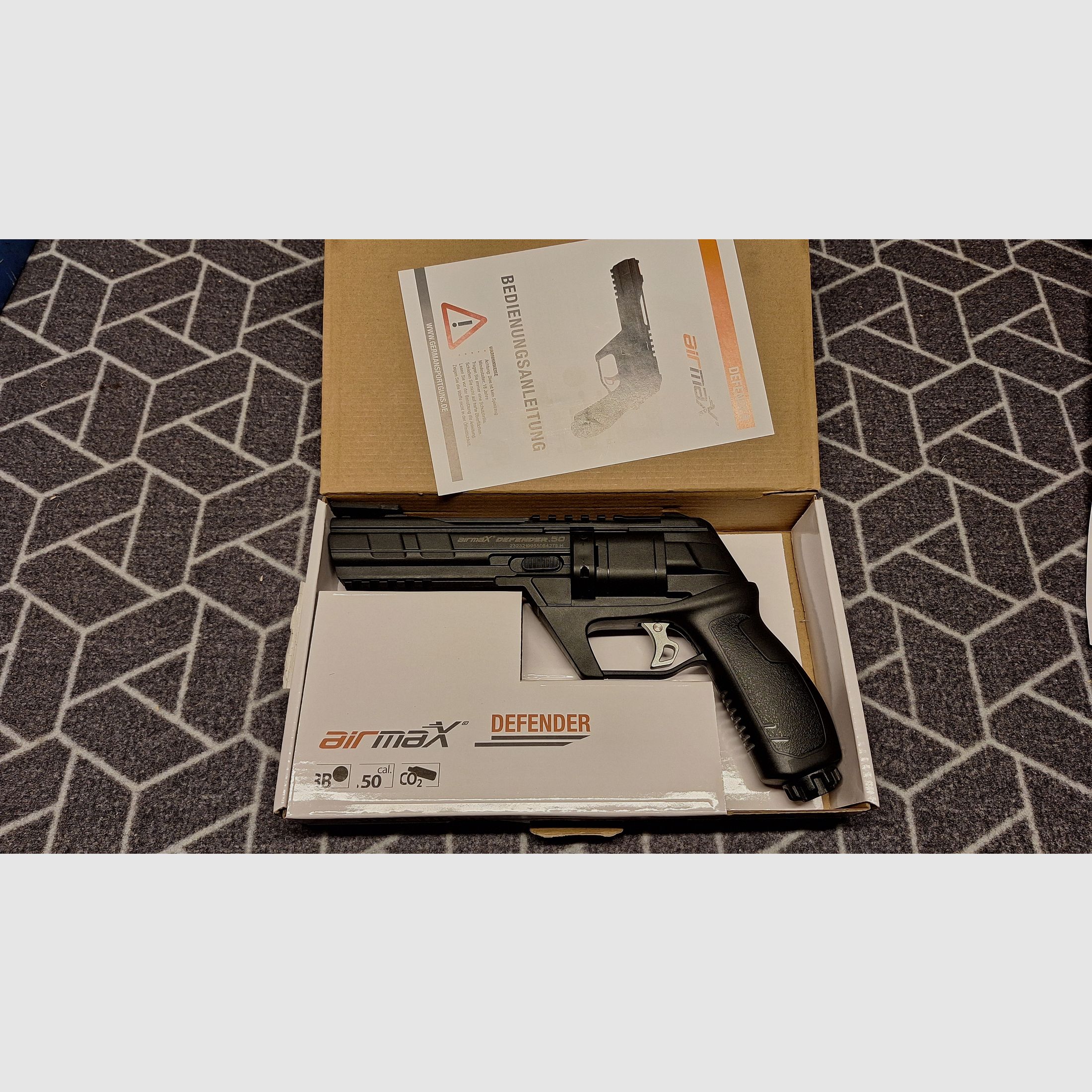 AirmaX Defender Co2-Revolver cal .50 Defense