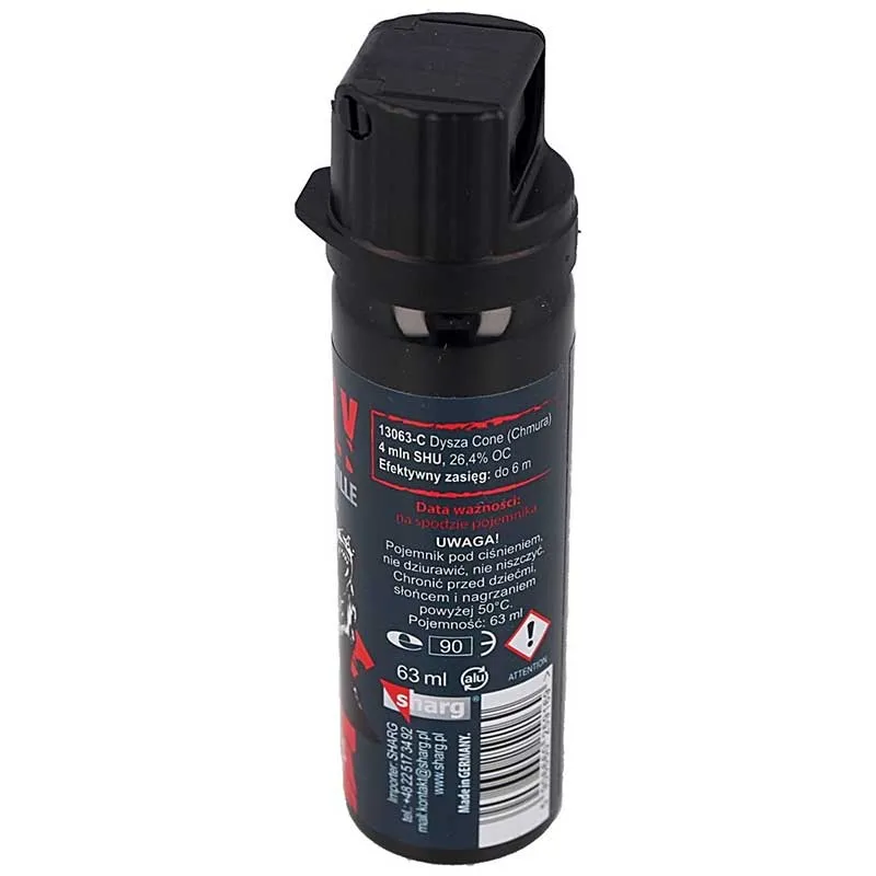 Sharg – Gel au poivre Grizzly Gel, 4 millions SHU, 26,4 % OC, 63 ml – brouillard, image 2 sur 3