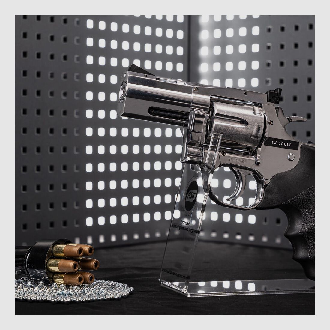 Dan Wesson DW 715 revólver CO2 de 2,5 pulgadas 4,5mm BB Plata