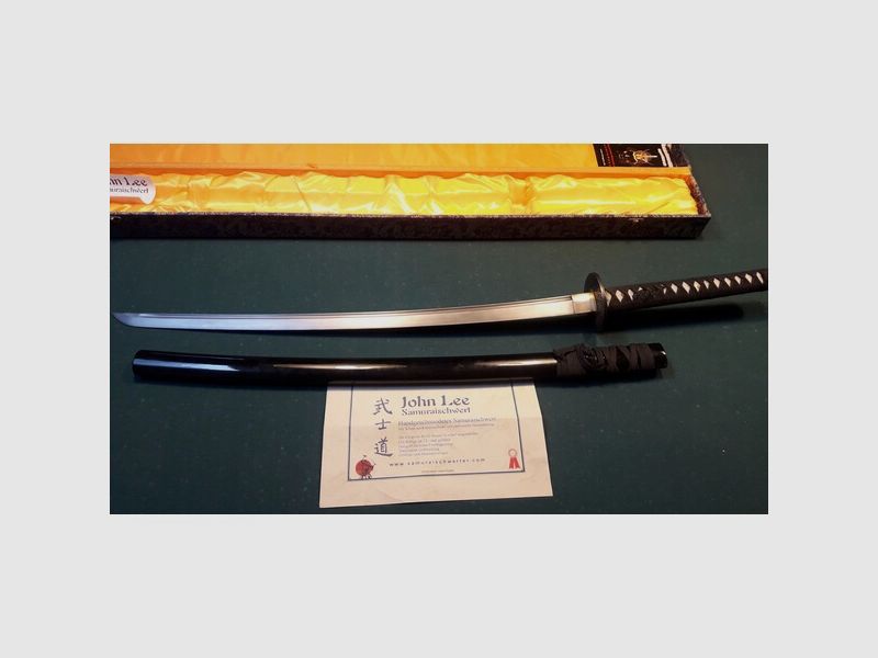 Shintai Katana mit Zertifikat 12xgefaltet mit echter Fischhauteinlage,top Zustand