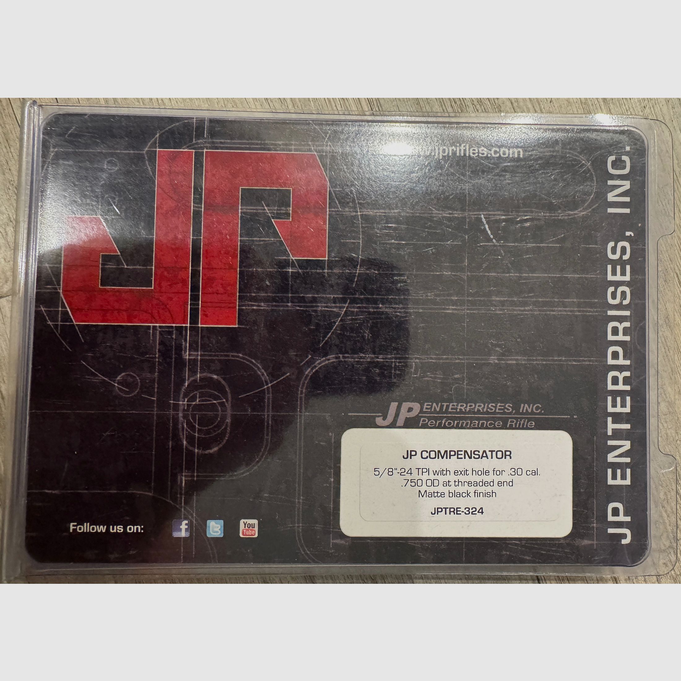 JP Kompensator kaliber .30 do gwintu 5/8"-24TPI