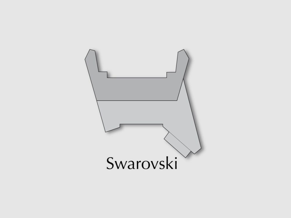 Blaser saddle mounts - high version for Swarovski inner rail