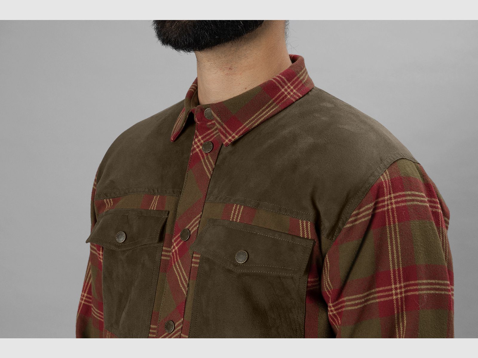 Seeland Vancouver Shirt / Blouse - Red check, afbeelding 3 van 10