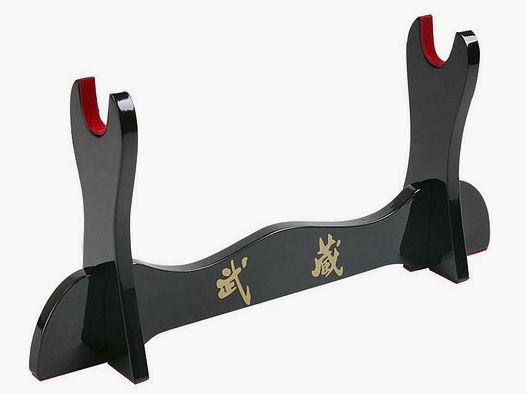 Brillo alto soporte de madera para 1 espada