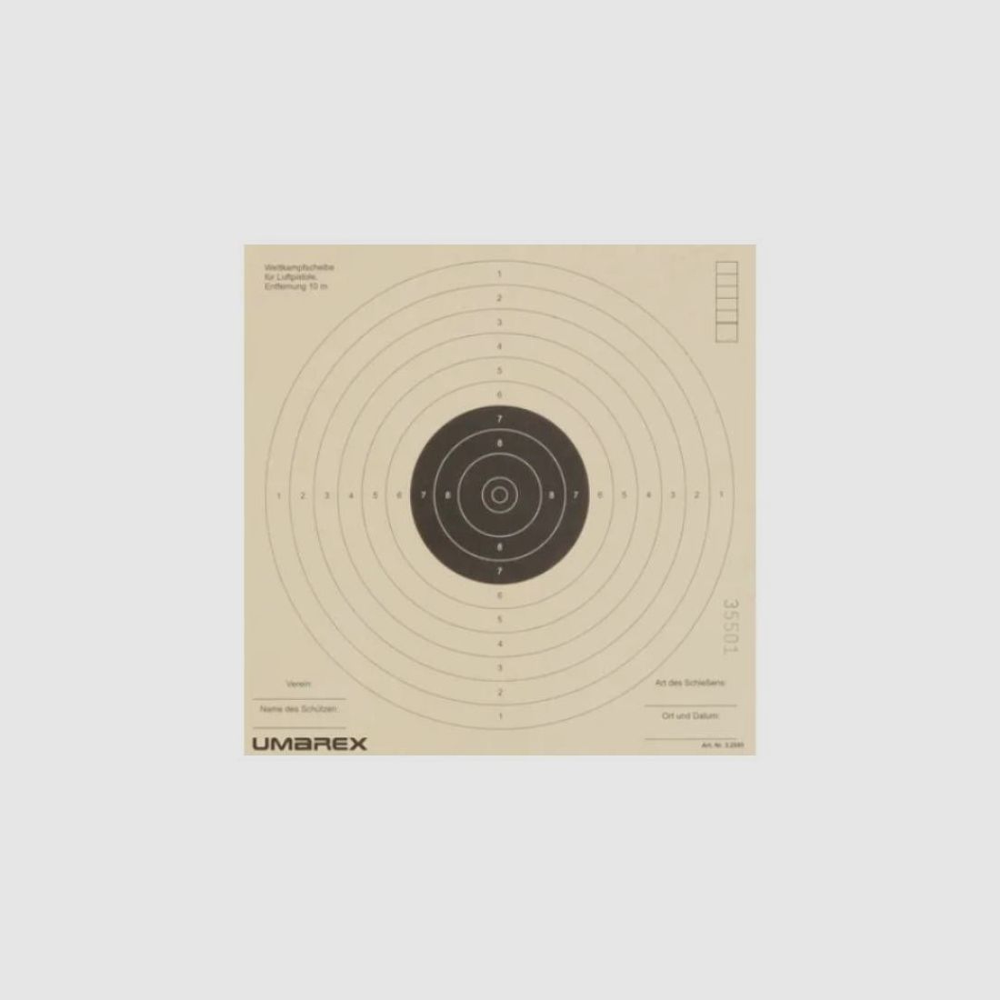 Target Air Pistol 17x17cm 1,000 pcs., image 2 of 4