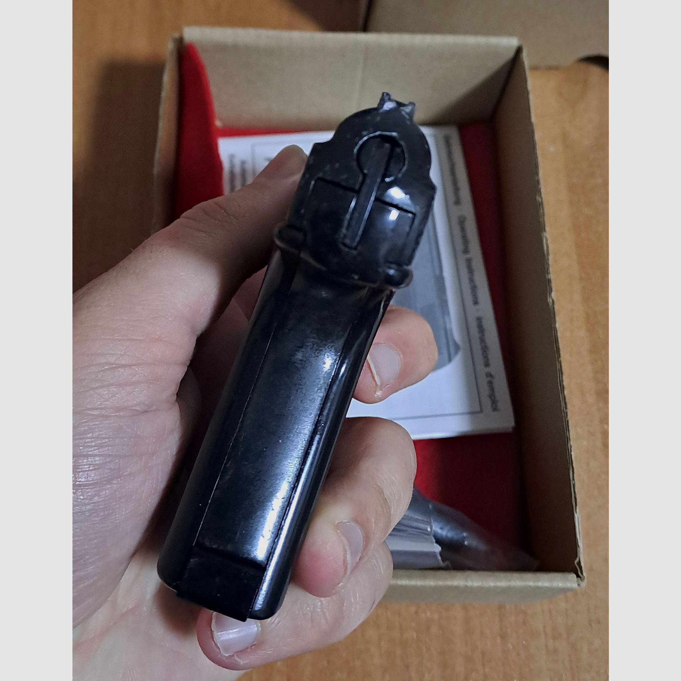 Vecchio protettore per carabina automatica Mod. “G5” nel primo PTB 12/ calibro 8 mm a percussione