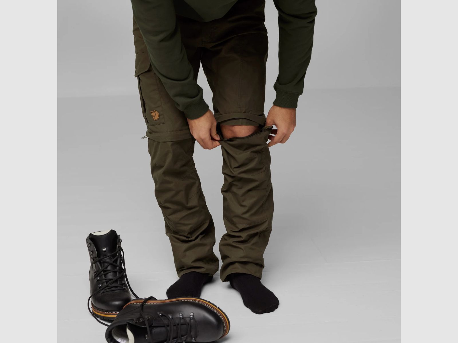 FJÄLLRÄVEN Karl Pro Zip-Off Spodnie M Ciemnoszare