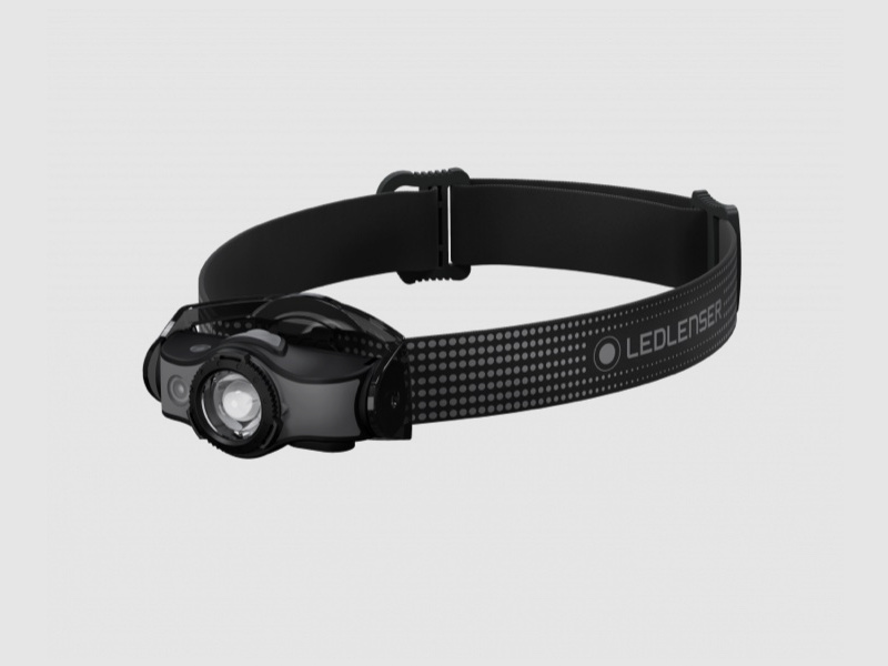 Ledlenser 502147 LED lampada frontale MH5 Grigio Nero NUOVA con luce rossa cavo di ricarica magnetico