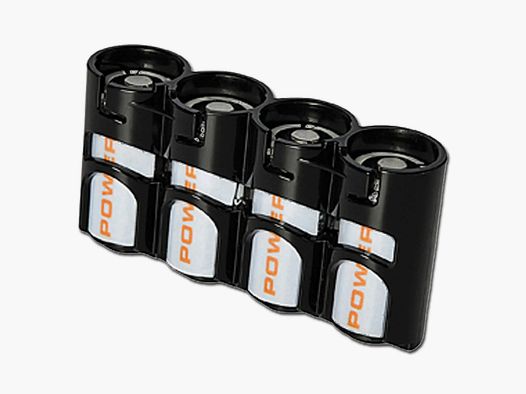 Storacell Storacell Batteriehalter Powerpax SlimLine 4 x CR123 - Schwarz