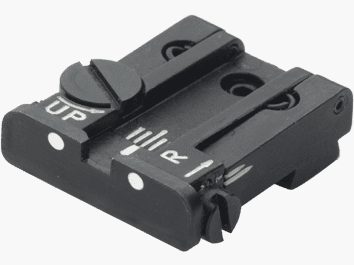 LPA Mikrometer-Visier TPU für Glock-Pistolen, 2-Punkte ohne Korn