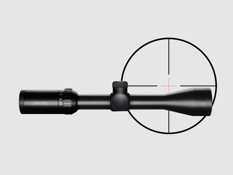Zielfernrohr von Hawke Modell Vantage IR 1 Zoll 3-9x40, Absehen 30⁄30 Center Dot