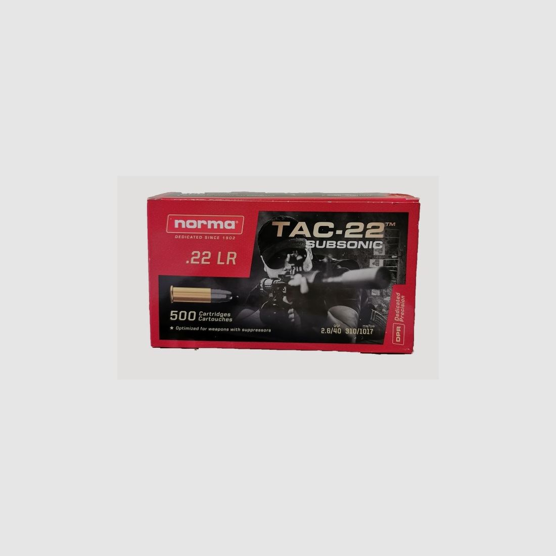 NORMA TAC 22LR SUBSONIC - 40GR
