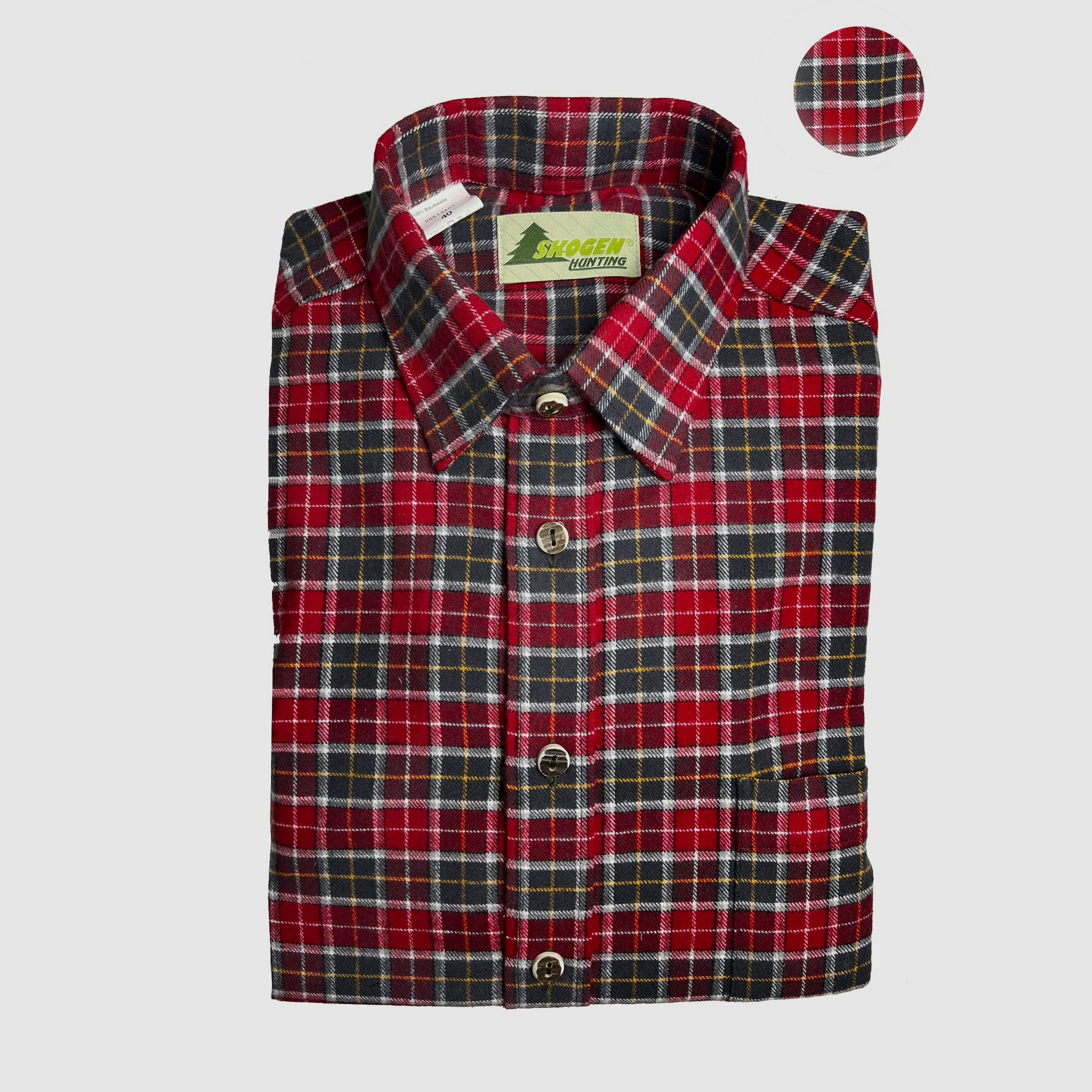 SKOGEN MEN'S SHIRT FLANNEL RED