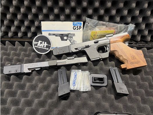 PISTOLA - WALTHER GSP - .22LR - AGARRE DERECHO M + SISTEMA DE CAMBIO .32 S&W