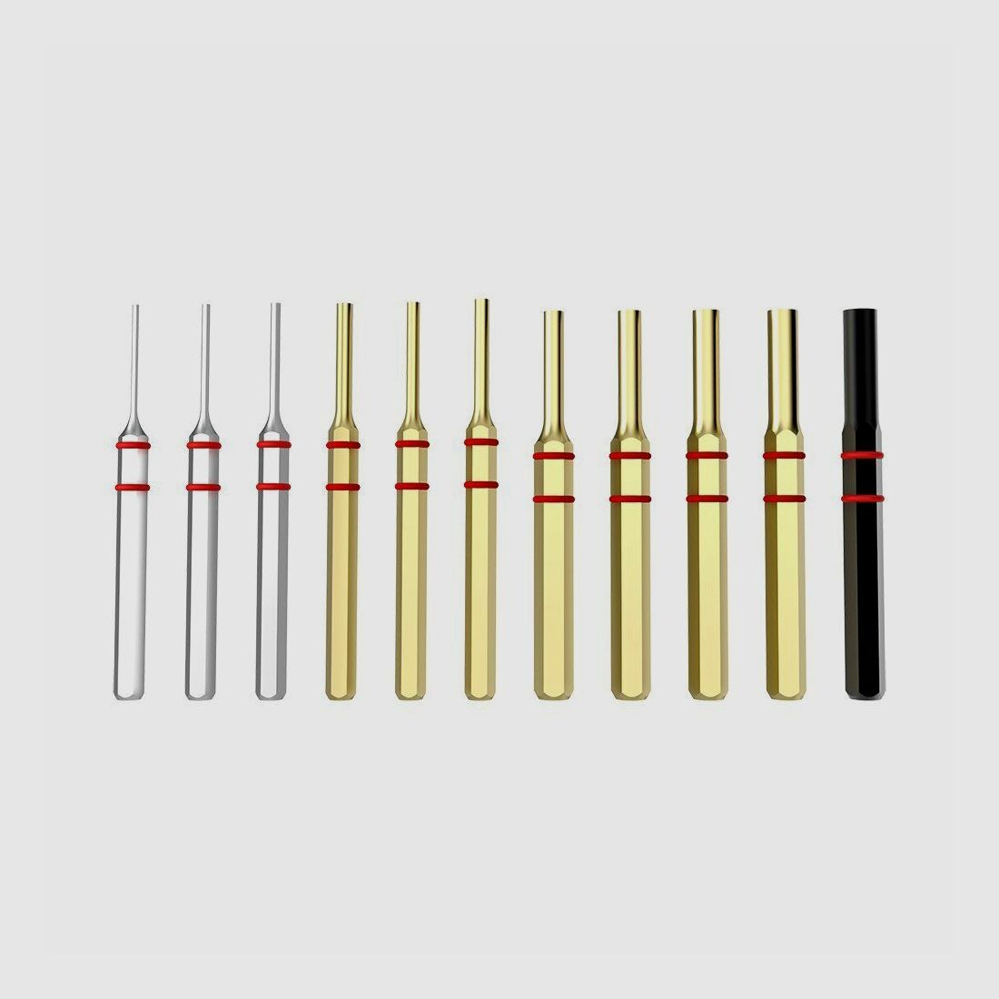 Real Avid Accu-Punch Hammer & Pin Punch Set - Brass, image 2 sur 5