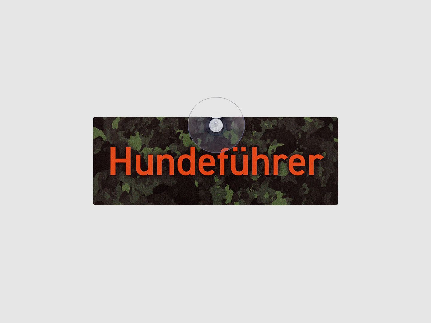 Hundeschild mit Saugnapf "Hundeführer"