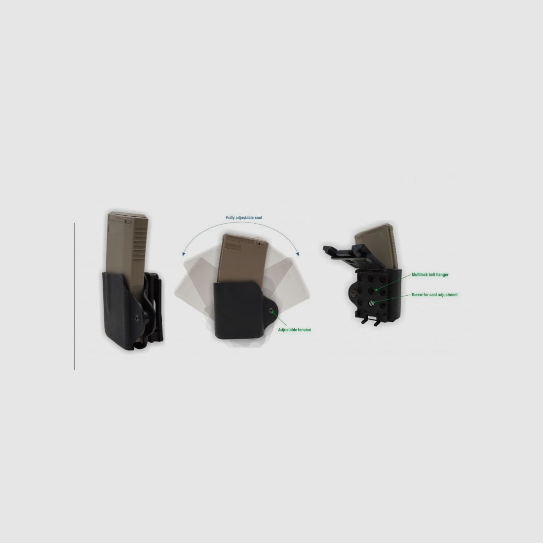 H&P PORTA CARICATORE CON PASSANTE RAPIDO PER CARICATORI AK IN 7.62X39 E 5.45X39