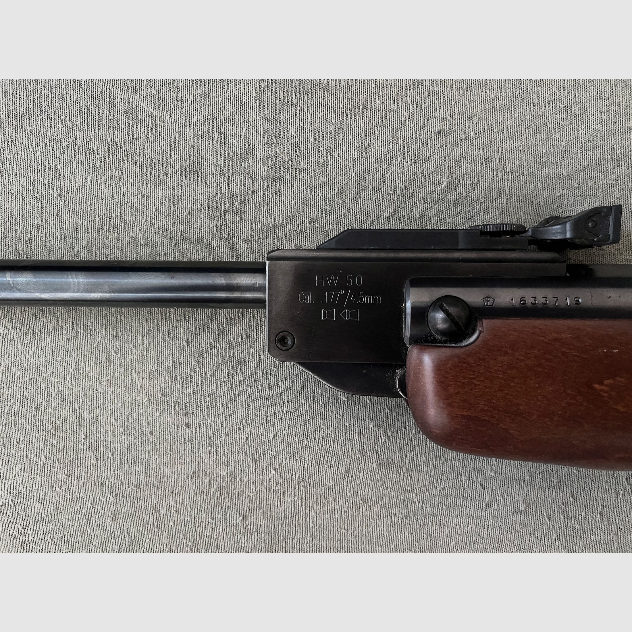 Incense HW 50 air rifle cal. 4.5 mm – Top condition – Made in Germany