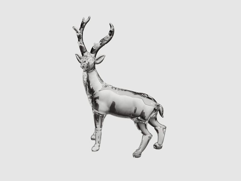 Kaheku Hirsch Clueso Glass Figure