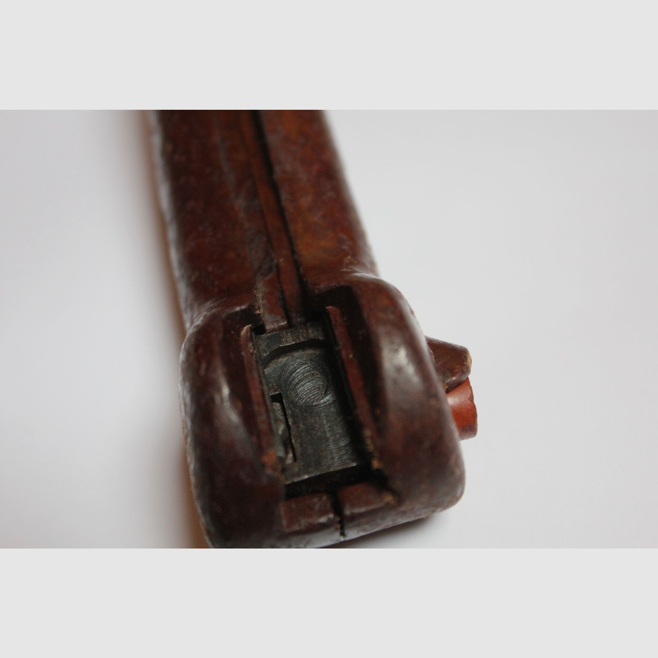 3 Rumänische 6h3 (6x3) AK Bajonette komplett inkl. Gummi Isolator und Leder Frosch  // AKM Bakelit Vintage