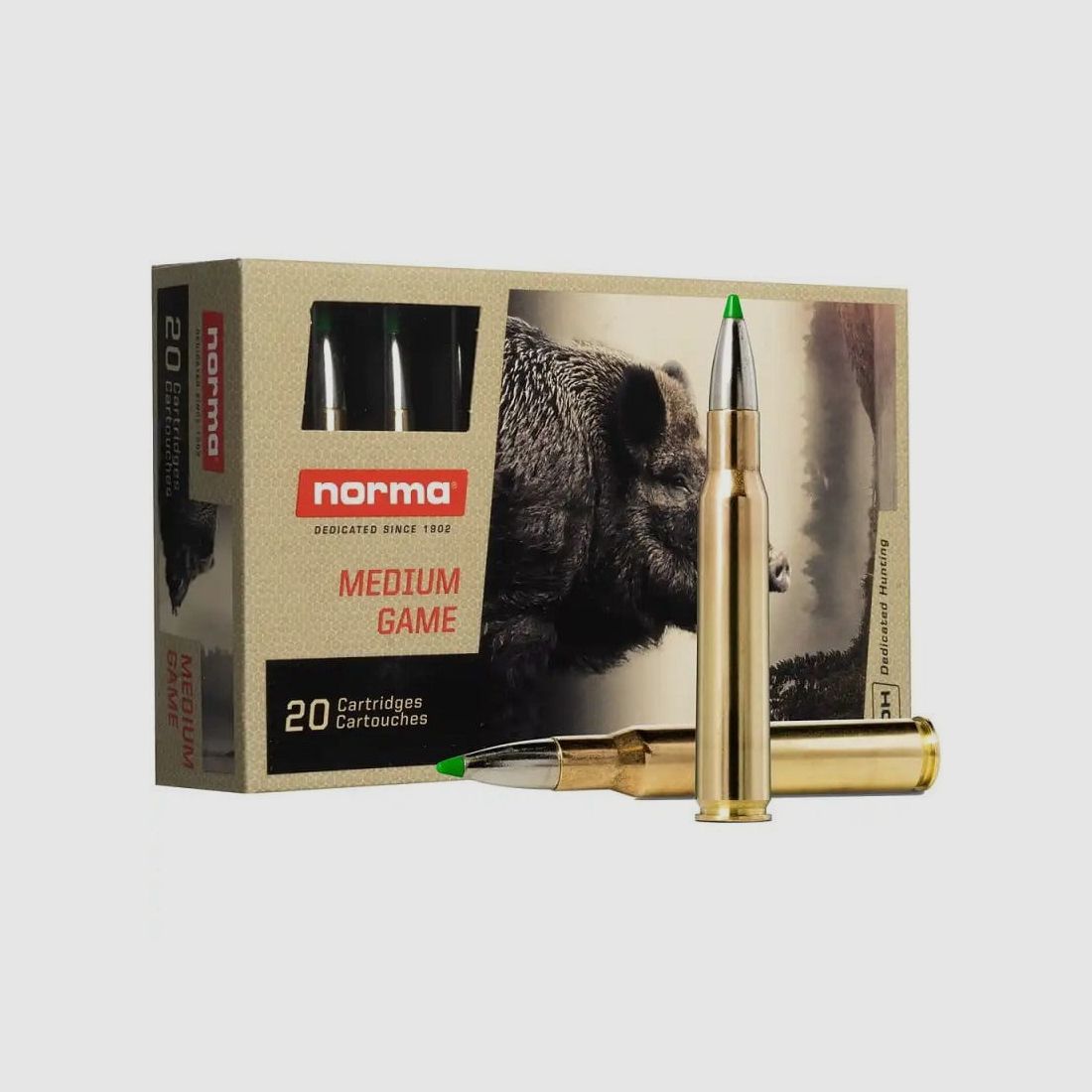 Norma 8x57 JS ECOSTRIKE demper 10,4 g 160 gr - 20 stuks