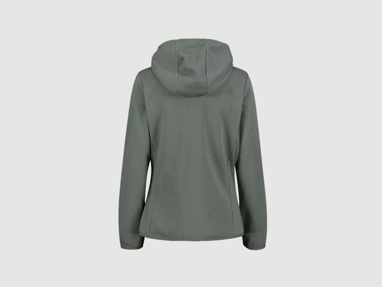 CMP Damen Jacke Knit-Tech-Fleece mit Kapuze Salvia Jade