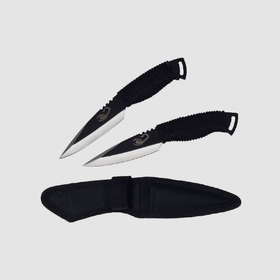 Messerset Scorpion 2 tlg. asymmetrische Klinge