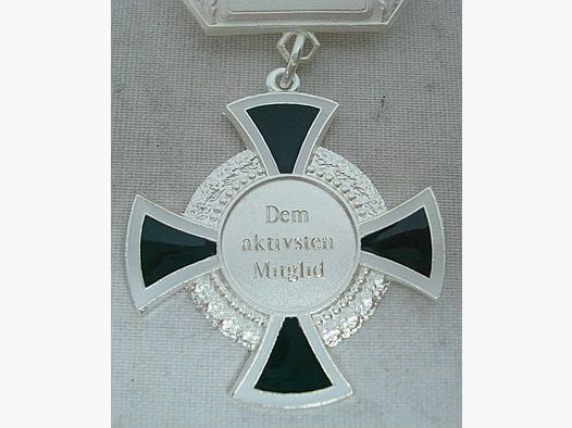 Orden versilbert ohne Auflage -