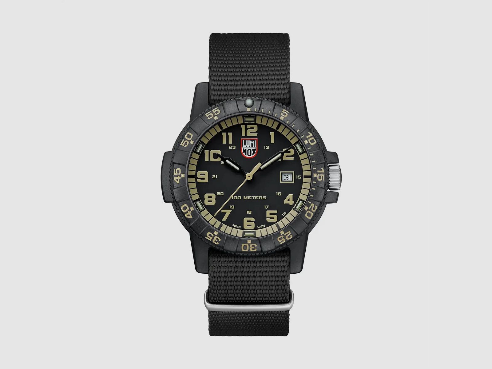 Luminox Luminox Montre Leatherback SEA Turtle Giant 44 mm - Bracelet en Toile / Vert/Orange
