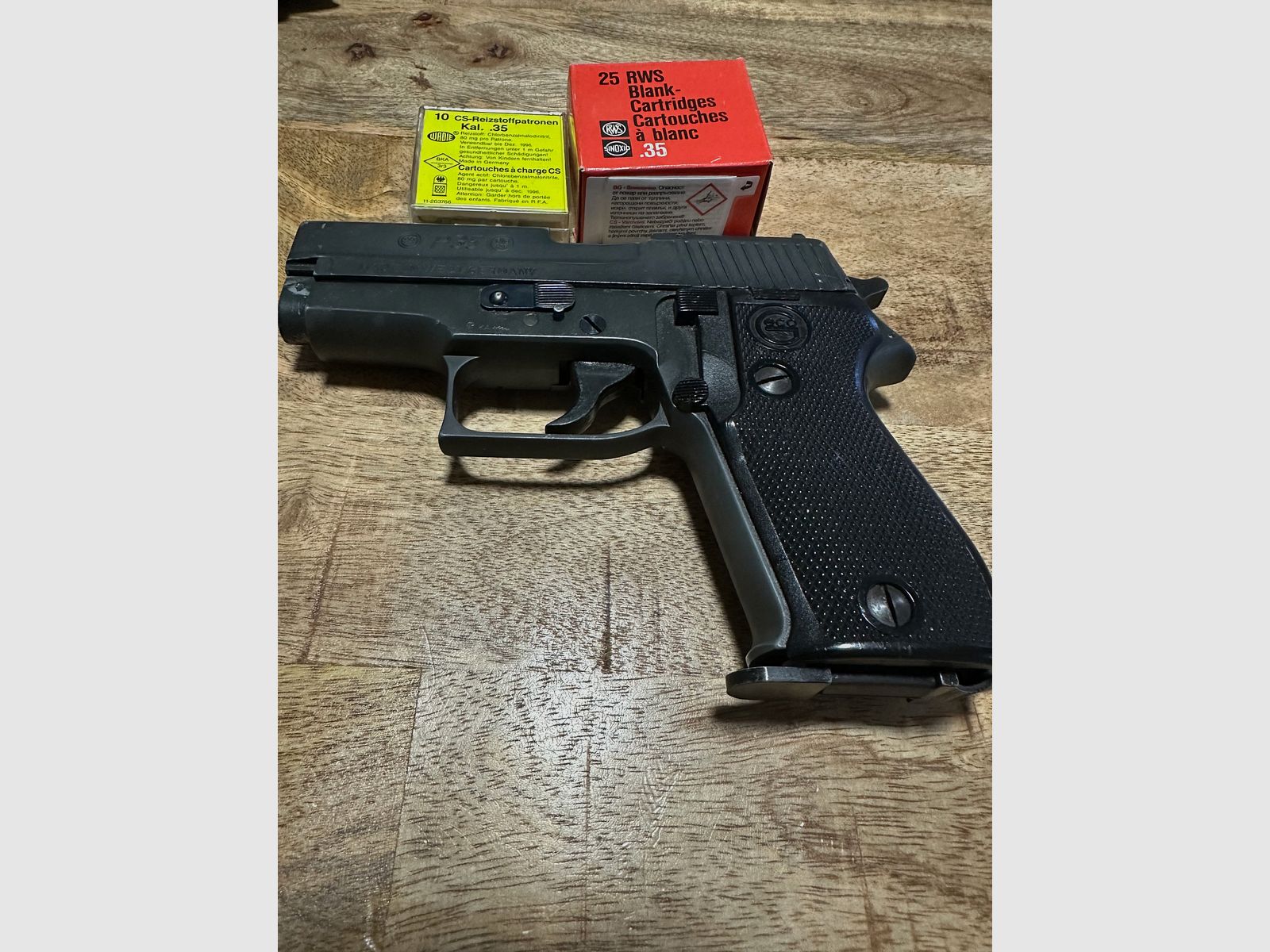 P35 cal. .35 Dynamit Nobel AG PTB 456 Knall