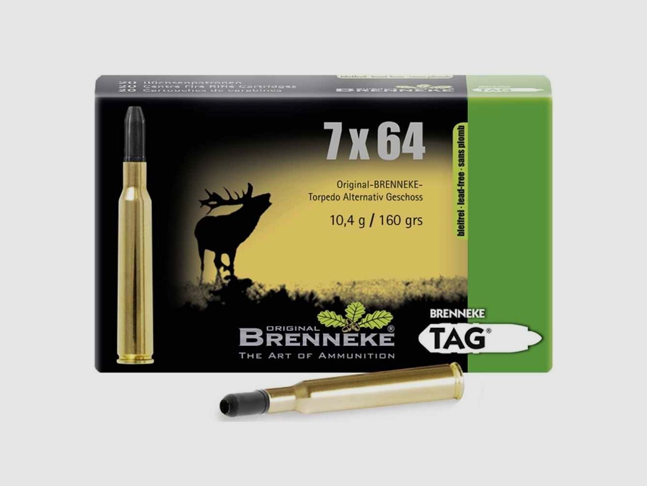7x64 TAG 10.4g/160grs. Brenneke