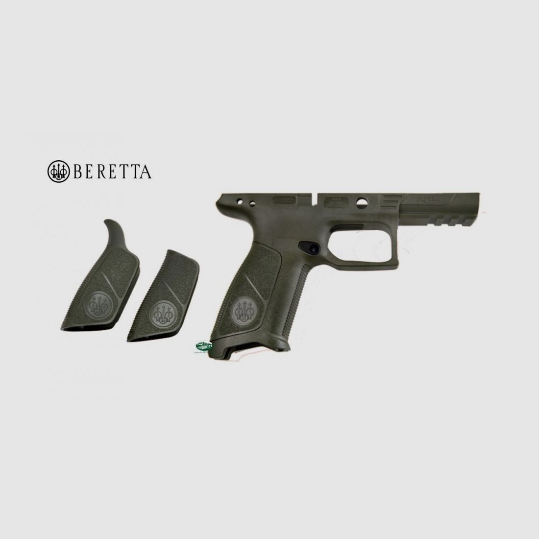 BERETTA Kit mit geradem Griff und Rückenschalen APX grün