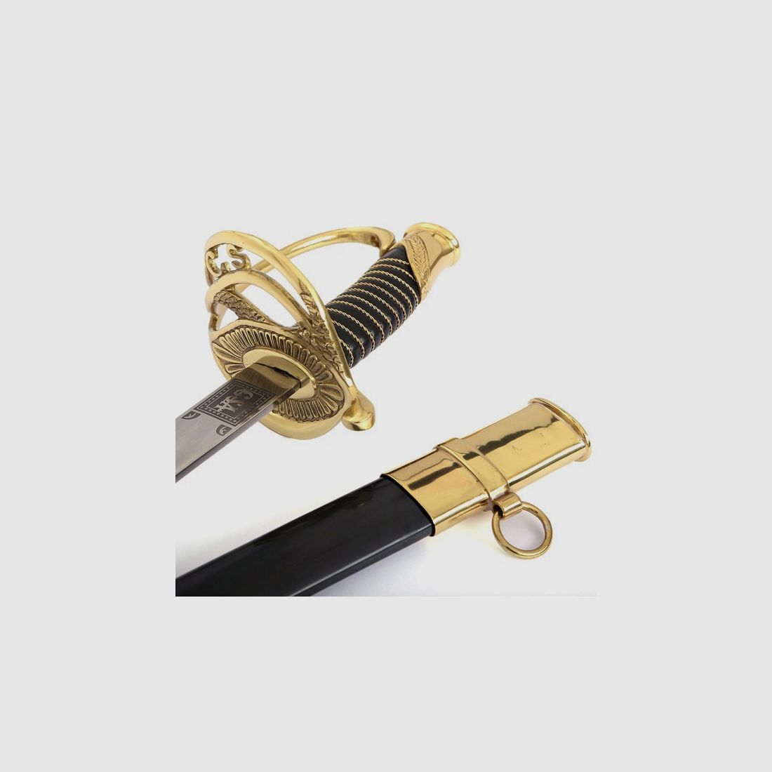 C.S.A. officer's cavalry sabers with scabbard for collectors and enthusiasts