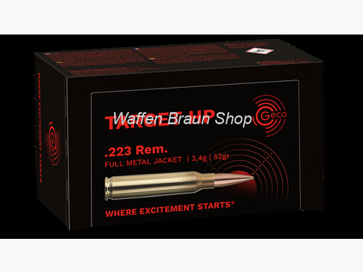 Geco .223 Rem Target / HP 3,4g/52 grain 50 Stück