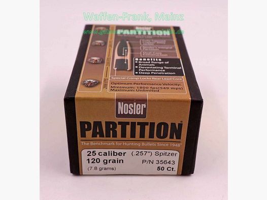 Nosler Büchsengeschosse .25 (.257)