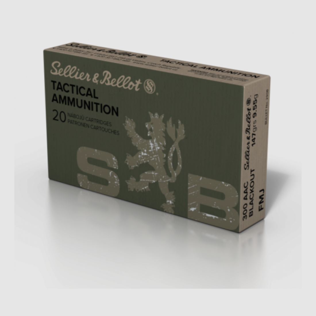 300 AAC Blackout S&B FMJ 147gr VE20