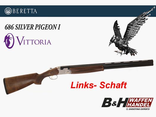 Beretta 686 Silver Pigeon 1 Vittoria Jagd LINKS Schaft| Damenflinte | Bockflinte | Jagdflinte