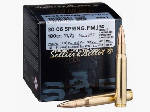 S+B .30-06Spr. FMJ 180grs. 50St