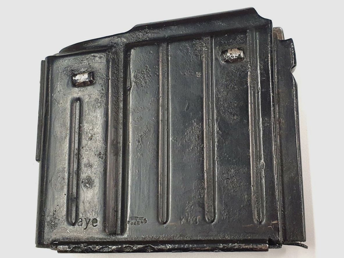 La Yale & Towne Mfg.& Co., Velbert/Rheinland, Heidestr.71 Revista rara para Gewehr 43 / Karabiner 43, G43 / K43 "awj"