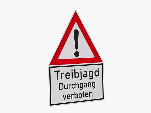 Achtungsschilder Treibjagd