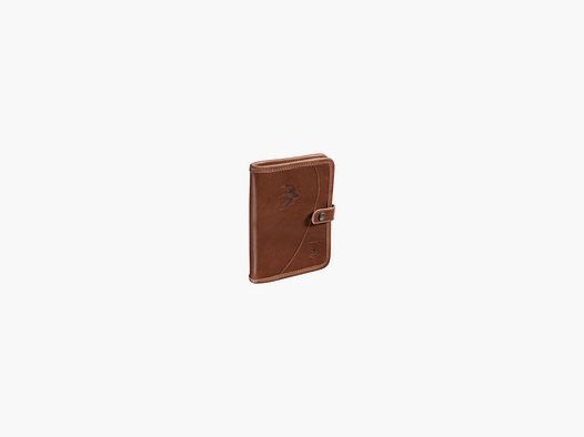 Riserva - Lizenzetui aus Leder mit Wachtelmotiv 9x12,5 cm braun