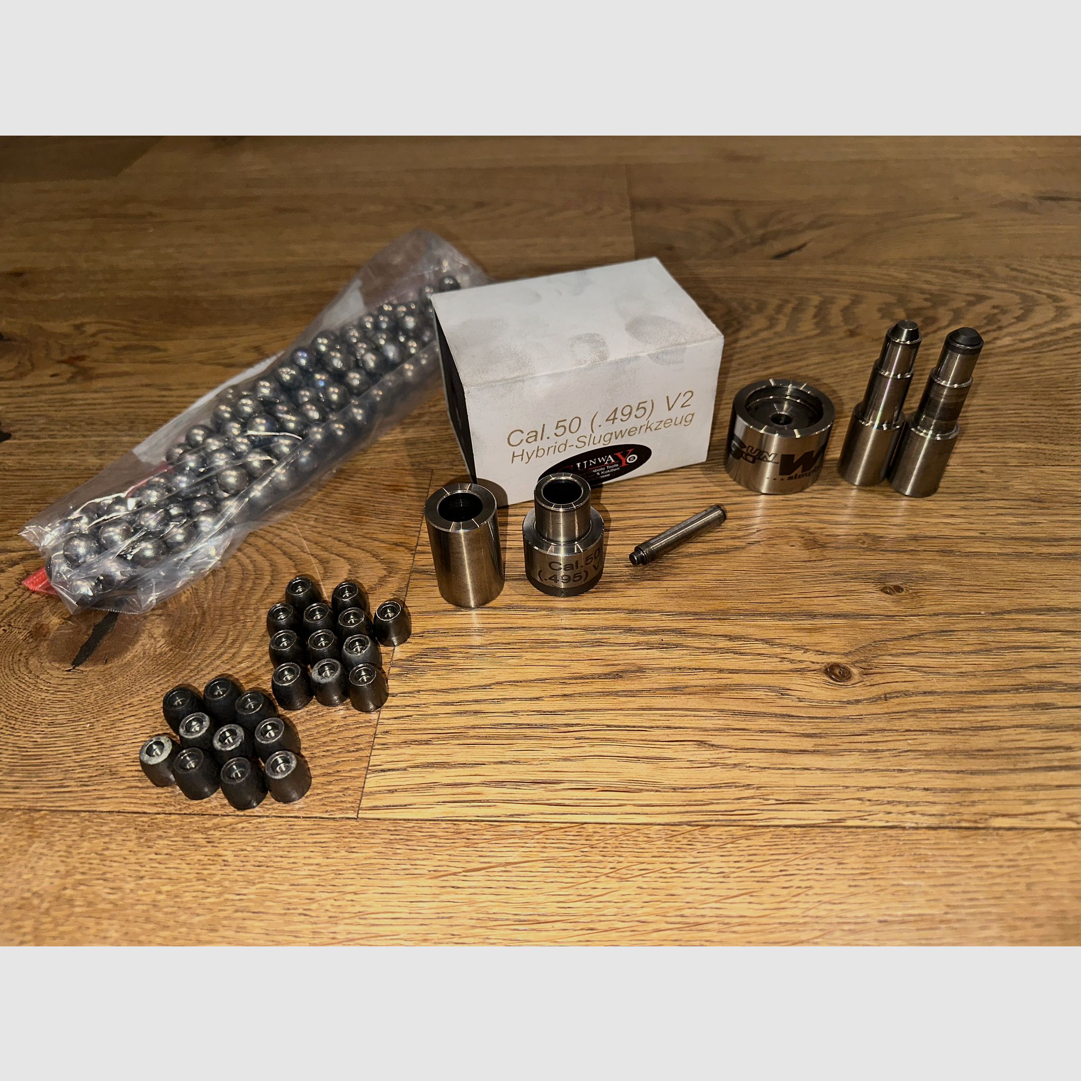 Gunway Slug Tool V2 im Kaliber .50 / 150 Stk. Bleirohlinge / 30 Stk. Slugs