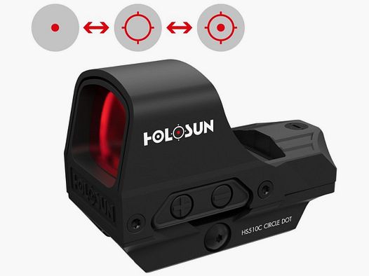 Holosun Point Rouge HS510C | Point Rouge 2MOA & Cercle 65MOA