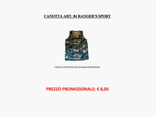 RANGER’S SPORT – Tanktop Art.84