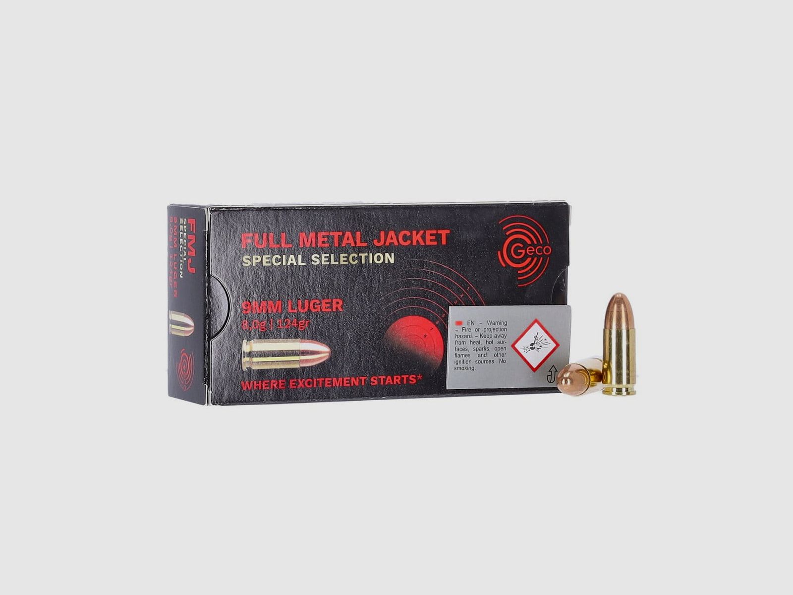 Geco 9 mm Luger Special Selection Pistol Cartridge 124 grs. - 50 pcs.