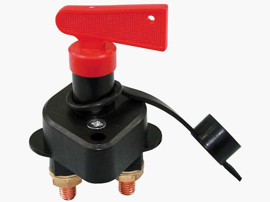 Emergency switch for horn winches