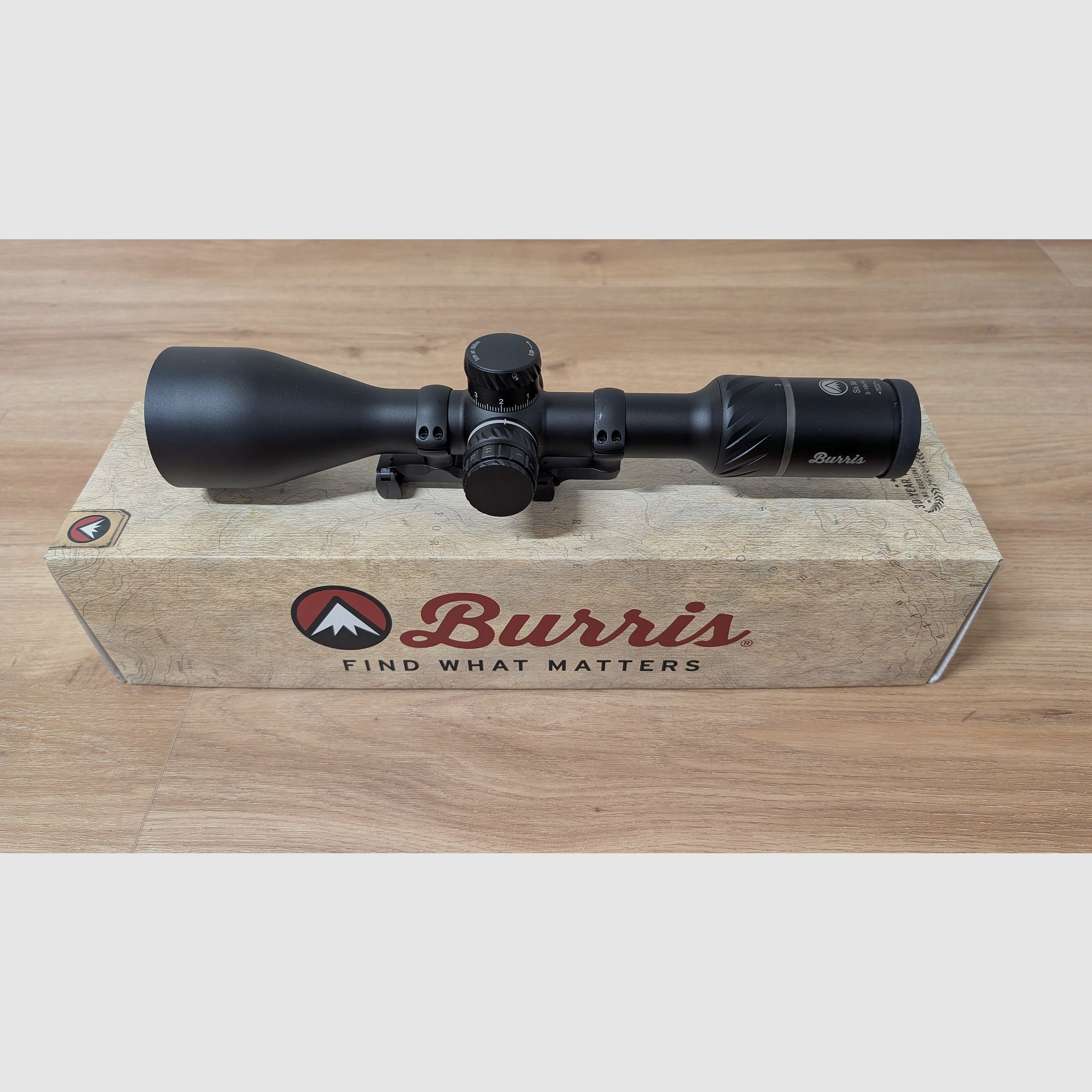 Burris Six XE 3-18x56 SCR2 Mil FFP, riflescope, like new