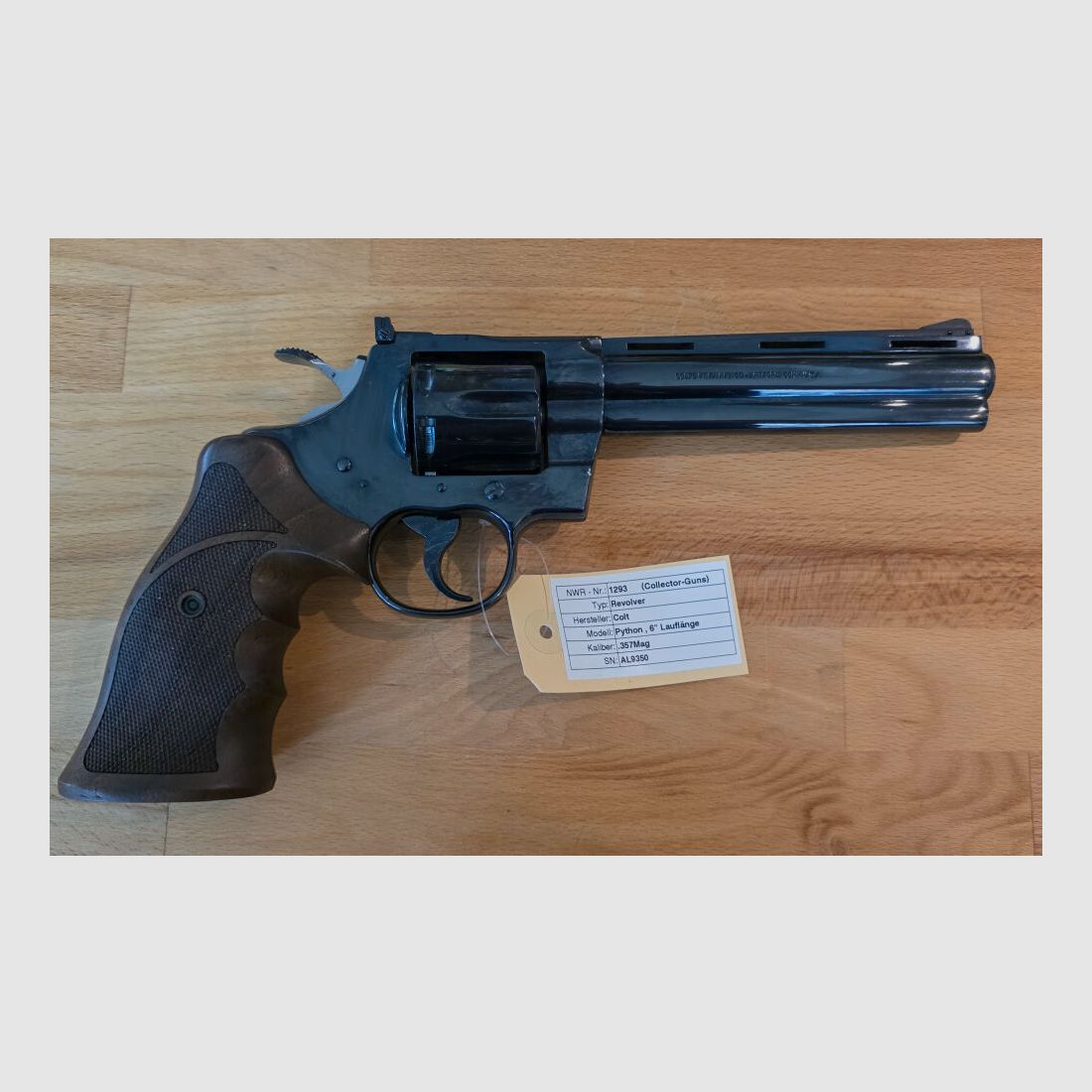 Colt Python, 6" barrel length, image 1 of 2