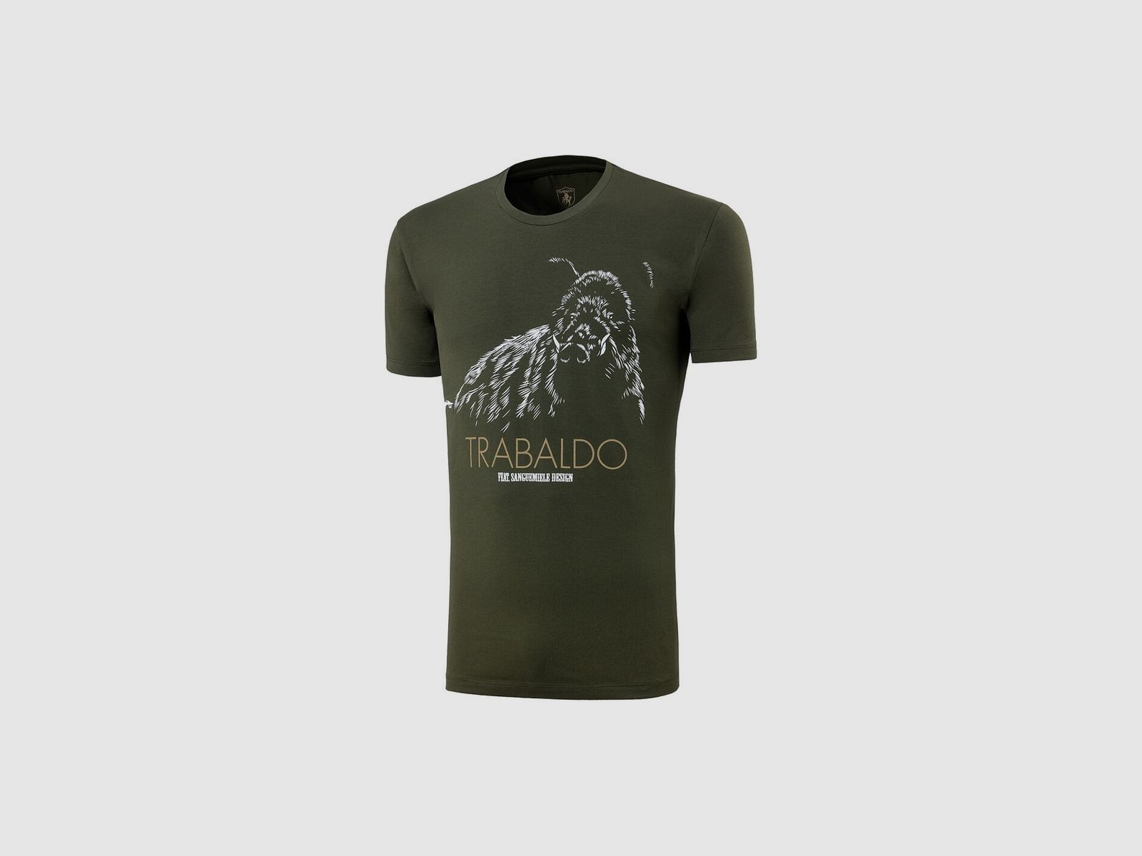 Trabaldo Identity T-Shirt mit grünem Wildschwein-Druck