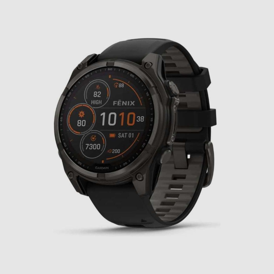 Garmin fēnix® 8 - 47 mm, Solar, Saffier Titanium Zwart, afbeelding 1 van 8